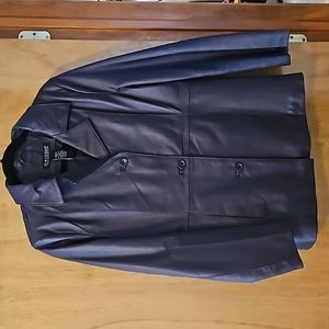 LEATHER JACKET BLAZER STYLE, MEDIUM, EXCELLENT CONDITION